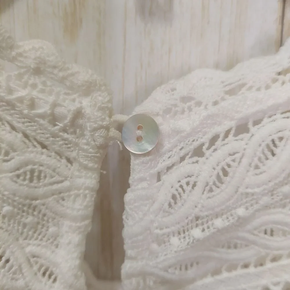 Doe & Rae Women’s Sheath~Size Small~ Sleeveless~Lace Overlay~Drop Waist~Lined - Picture 6 of 12